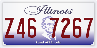 IL license plate Z467267