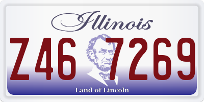 IL license plate Z467269