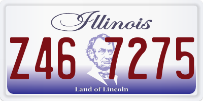IL license plate Z467275