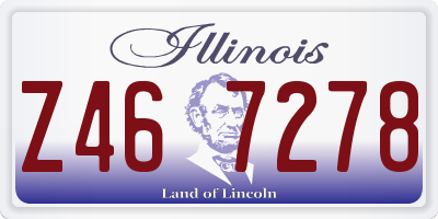 IL license plate Z467278