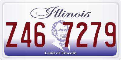 IL license plate Z467279