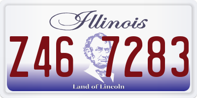 IL license plate Z467283