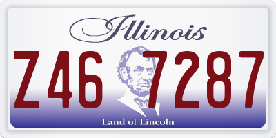 IL license plate Z467287