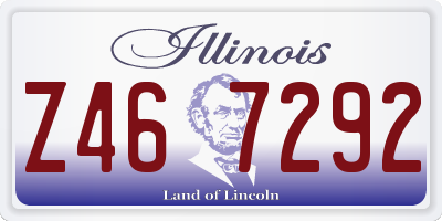 IL license plate Z467292