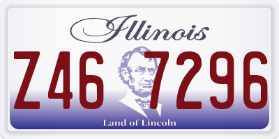 IL license plate Z467296