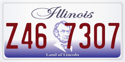 IL license plate Z467307