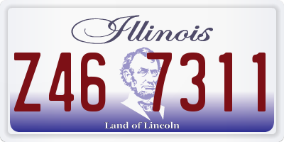IL license plate Z467311