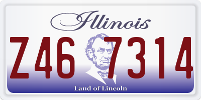 IL license plate Z467314