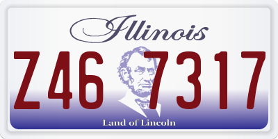 IL license plate Z467317