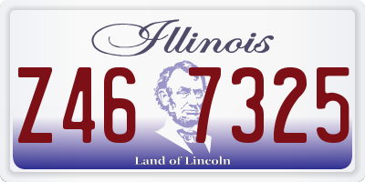 IL license plate Z467325