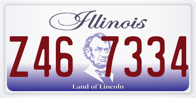 IL license plate Z467334