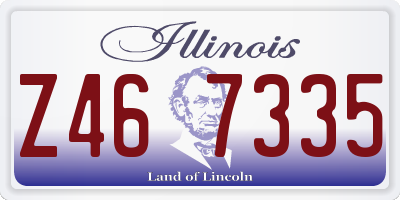 IL license plate Z467335