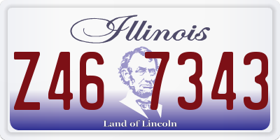 IL license plate Z467343