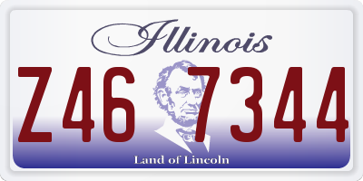 IL license plate Z467344