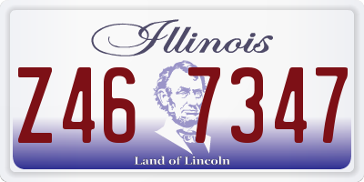 IL license plate Z467347