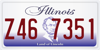 IL license plate Z467351