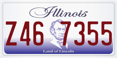 IL license plate Z467355
