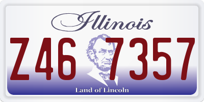 IL license plate Z467357