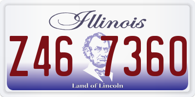IL license plate Z467360