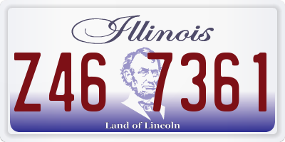 IL license plate Z467361