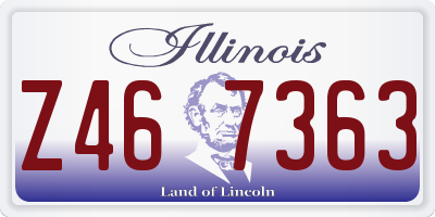 IL license plate Z467363