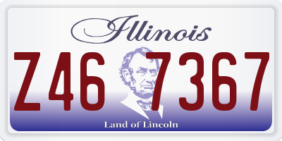 IL license plate Z467367