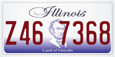 IL license plate Z467368