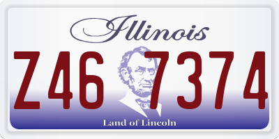 IL license plate Z467374
