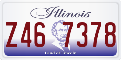 IL license plate Z467378