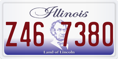 IL license plate Z467380
