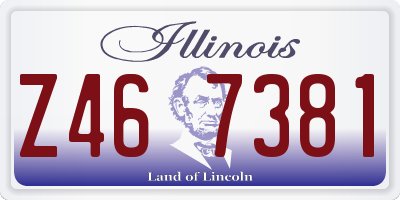 IL license plate Z467381