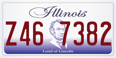 IL license plate Z467382
