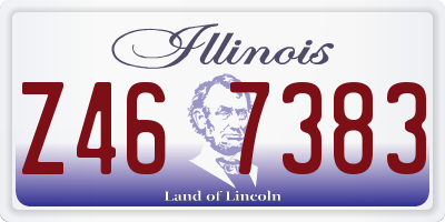 IL license plate Z467383