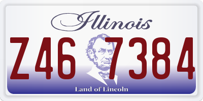 IL license plate Z467384