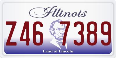 IL license plate Z467389