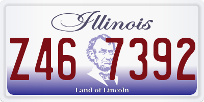 IL license plate Z467392