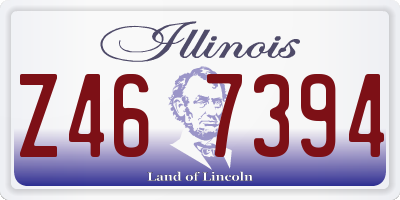 IL license plate Z467394