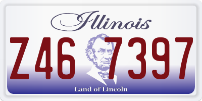 IL license plate Z467397