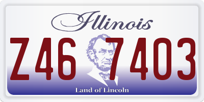 IL license plate Z467403