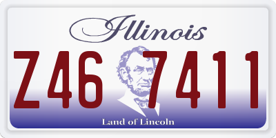 IL license plate Z467411