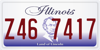 IL license plate Z467417