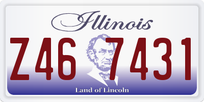 IL license plate Z467431