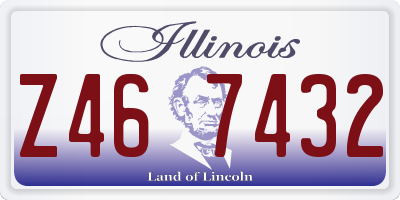 IL license plate Z467432