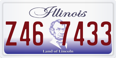 IL license plate Z467433