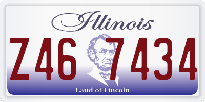 IL license plate Z467434