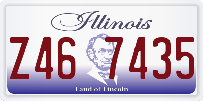 IL license plate Z467435