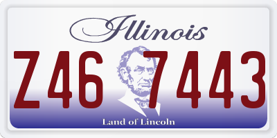 IL license plate Z467443