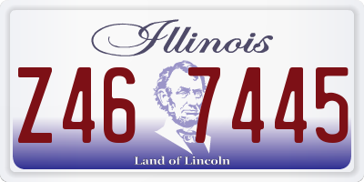 IL license plate Z467445