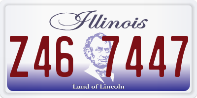 IL license plate Z467447