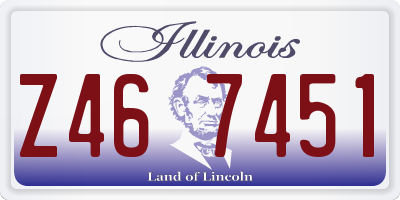 IL license plate Z467451